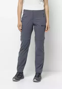 Брюки на молнии Jack Wolfskin "GLASTAL ZIP AWAY PANTS W", цвет Dolphin