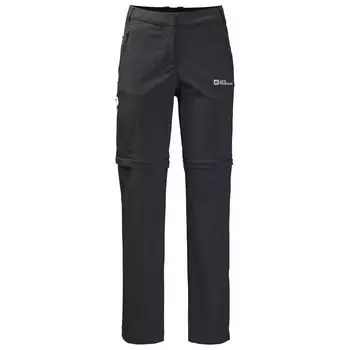 Брюки на молнии Jack Wolfskin Women's Glastal Zip Away, черный