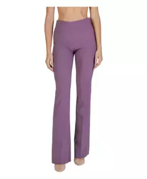 Брюки на молнии с задними карманами Sandro Ferrone, фиолетовый