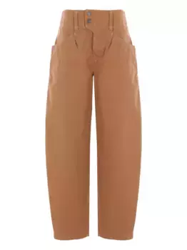 Брюки на пуговицах ISABEL MARANT, коричневый
