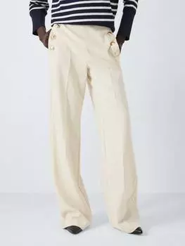 Брюки на пуговицах миссия Marella, белый