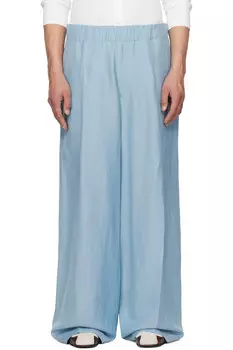 Брюки на шнурке Dries Van Noten, синий