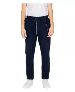 Брюки на шнуровке с передними карманами Gianni Lupo, синий