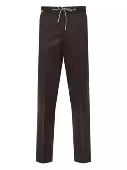 Брюки на завязках Corneliani, коричневый