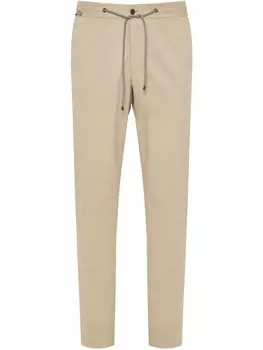Брюки на завязках Corneliani, нейтральный