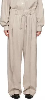 Брюки на завязках LE17SEPTEMBRE, бежевый