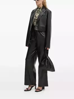 Брюки на завязках Nanushka, черный