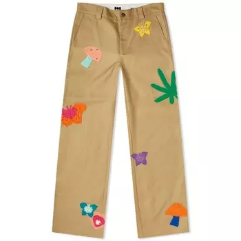 Брюки Nahmias Patchwork Worker, коричневый