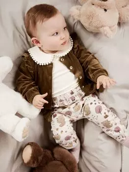 Брюки NAME IT Baby Bear с принтом, пейотовый меланж
