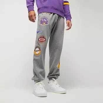 Брюки НБА Лос-Анджелес Лейкерс Mitchell & Ness, цвет heather grey