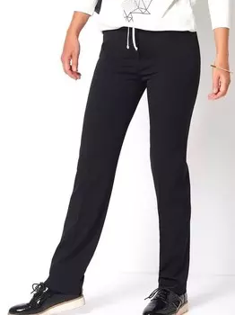 Брюки нефритовые Relaxed, черный