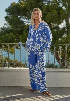 Брюки Next, цвет blue white print