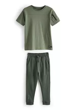Брюки Next, цвет khaki green