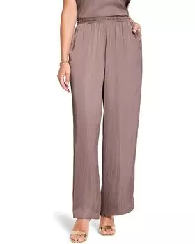 Брюки NIC+ZOE 31" Glossy Sheen Pull-on Pants, цвет Cocoa