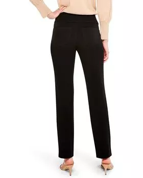 Брюки NIC+ZOE Work It Straight Leg Trousers, цвет Black Onyx