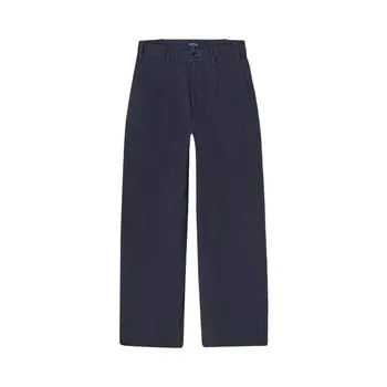 Брюки Noah Double-Pleat Herringbone Pant, синий