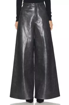 Брюки нолана Agolde, цвет smoke