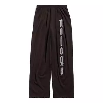 Брюки nologo baggy sweatpants 'black grey' Balenciaga, черный