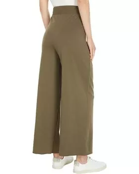Брюки NYDJ Drawstring French Terry Wide Leg Pants, цвет Moss