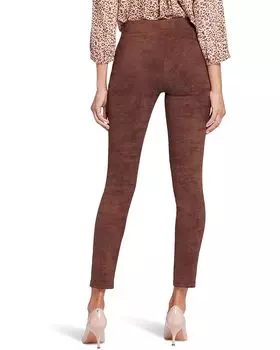 Брюки NYDJ Suede Basic Leggings, цвет Dark Chocolate
