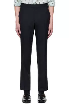 Брюки O'Connor из темно-синего супер-гладкого переплетения TOM FORD