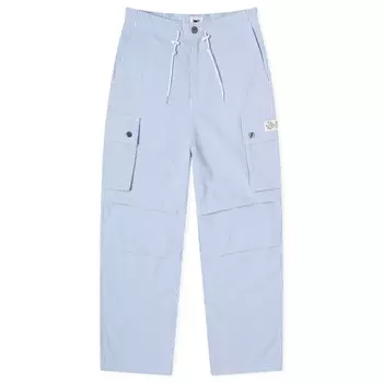 Брюки Obey Shay Cargo Trouser In Stripe, цвет Blue Multi