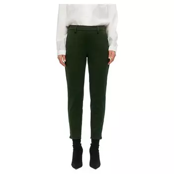 Брюки Object Lisa Slim Mid Waist, зеленый