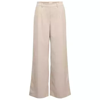Брюки Object Lisa Wide Leg Fit, бежевый