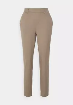 Брюки Object Objlisa Slim Pant Tall, бежевый