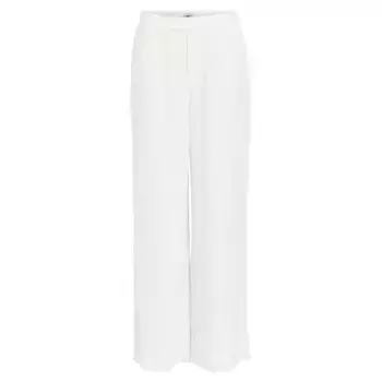 Брюки Object Sanne Aline Wide Leg Fit, белый
