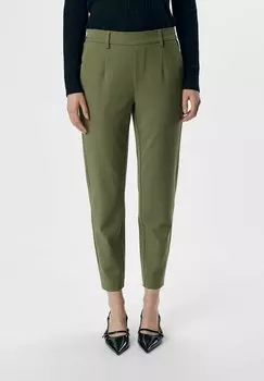 Брюки OBJLISA Object, оливковый