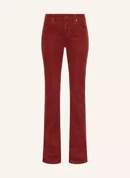 Брюки облегающего кроя 7 For All Mankind, красный