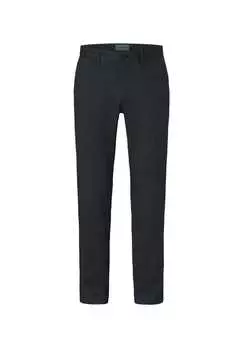 Брюки облегающего кроя из ткани со структурой яшма Redpoint, синий