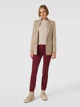 Брюки облегающего кроя из вельвета из хлопковой смеси, модель «Роксана» 7 For All Mankind, красный