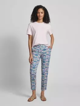 Брюки облегающего кроя с графическим узором, модель «MARON» Brax, синий