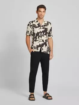 Брюки облегающего кроя с карманами, модель «дурман» Mango, черный