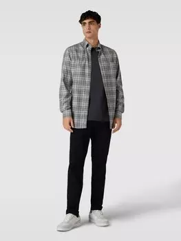 Брюки облегающего кроя с застежкой на пуговицу и молнию Marc O'Polo, черный