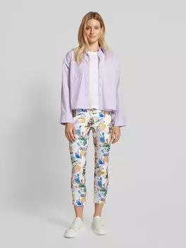 Брюки облегающего кроя укороченного кроя, модель «PERFECT SHAPE» TONI, синий