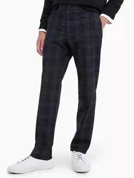 Брюки обычного кроя в клетку Tommy Hilfiger, синий/серый