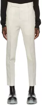 Брюки Off-White из сирсакера Austin Rick Owens