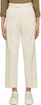 Брюки Off-White с двойными складками ZEGNA