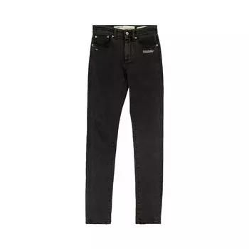 Брюки Off-White с вышивкой Черные