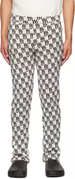 Брюки Off-White с жаккардовым принтом We11done