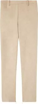 Брюки Off-White Tag Wool Slim Zip Pant 'Beige', загар