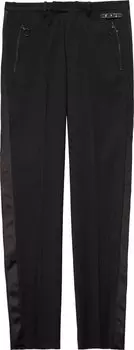 Брюки Off-White Tuxedo Zipped Clean Pant 'Black', черный