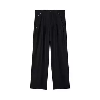 Брюки Off-White Wide Leg Trousers, черный