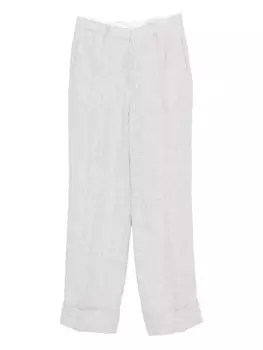 Брюки Officine Generale с манжетами, нейтральный