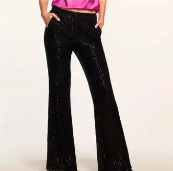 Брюки Оливиан в черном цвете Ramy Brook