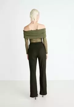 Брюки ONLHILLARY FLARED PANT ONLY, темно-зеленый