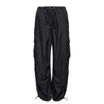 Брюки Only Joan Parachute Cargo, черный